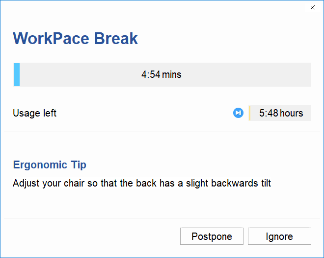 desktop stretch break reminder