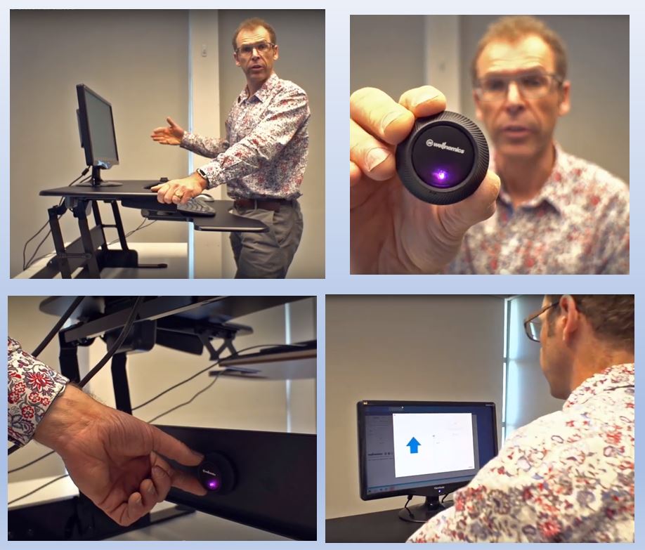 Wellnomics new sitstand desk sensor for Varidesk converters available